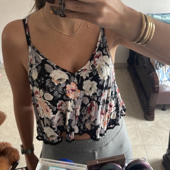 Floral crop top - Picture 1 of 5